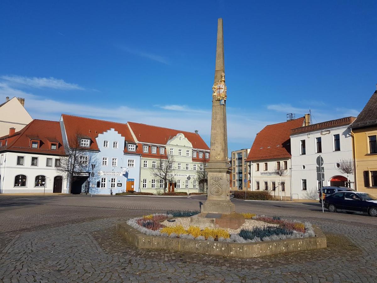 Hotel Zum Weissen Ross Delitzsch Exterior foto